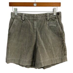 Vintage Gap Womens Corduroy HIgh Rise Shorts Olive Green 2 Grunge Granola‎